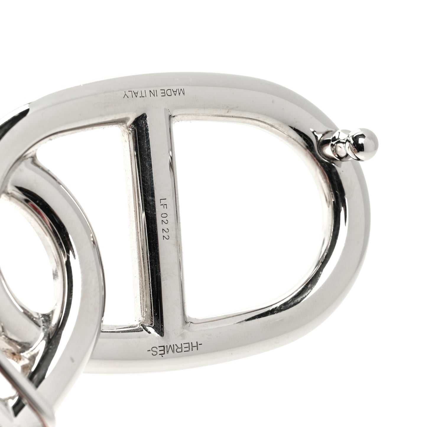 Madame Calfskin H Plume Canvas 24mm Chaine D'Ancre Reversible Belt Gold Ecru