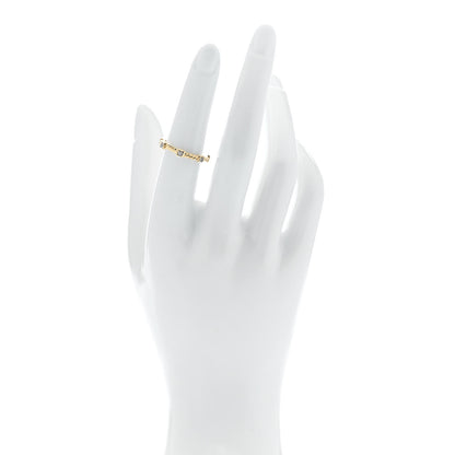 David Yurman 18K Yellow Gold Diamond Cable Collectibles Stack Ring 52 6 2 of 4