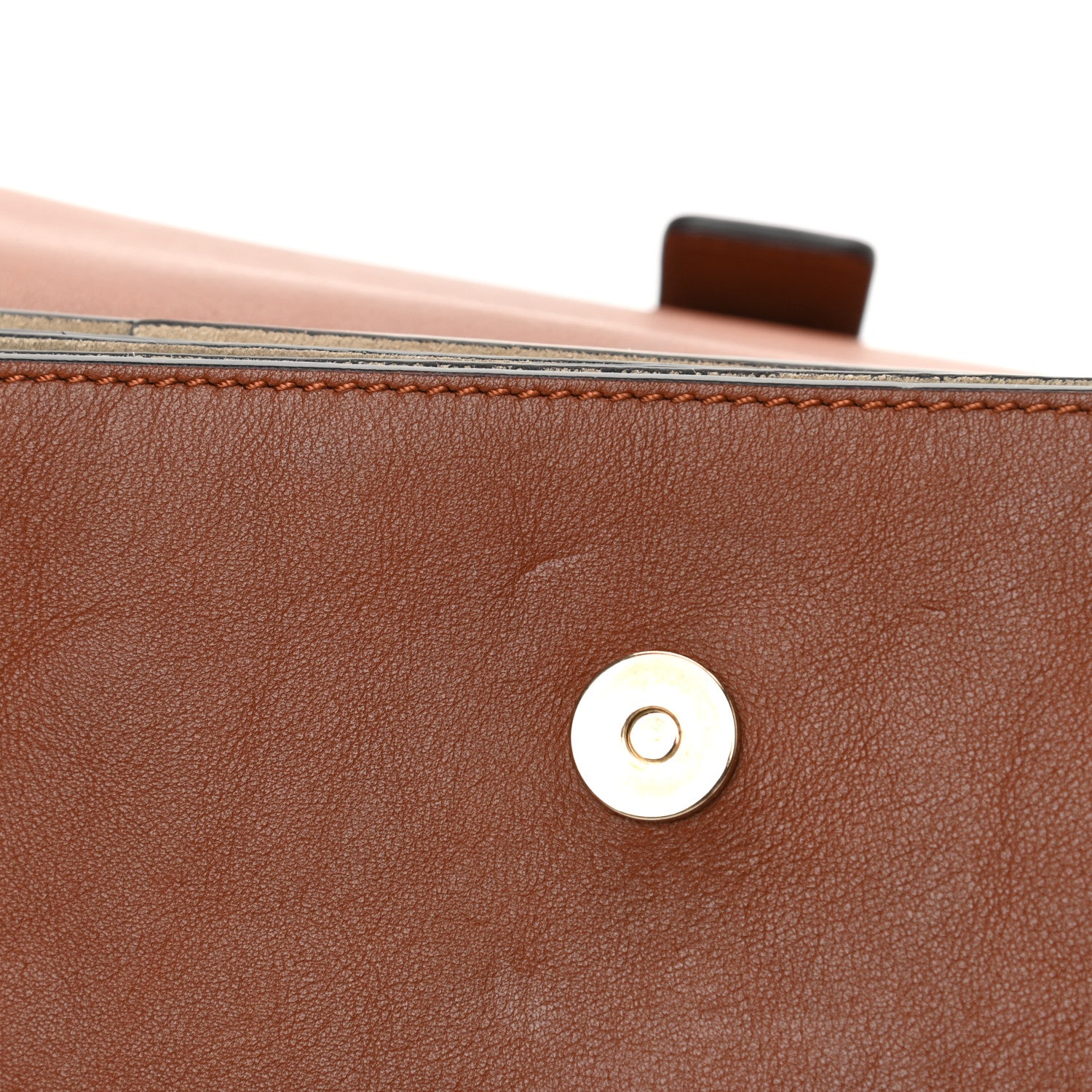 Chloe Suede Calfskin Small Faye Shoulder Bag Tobacco 13 of 17