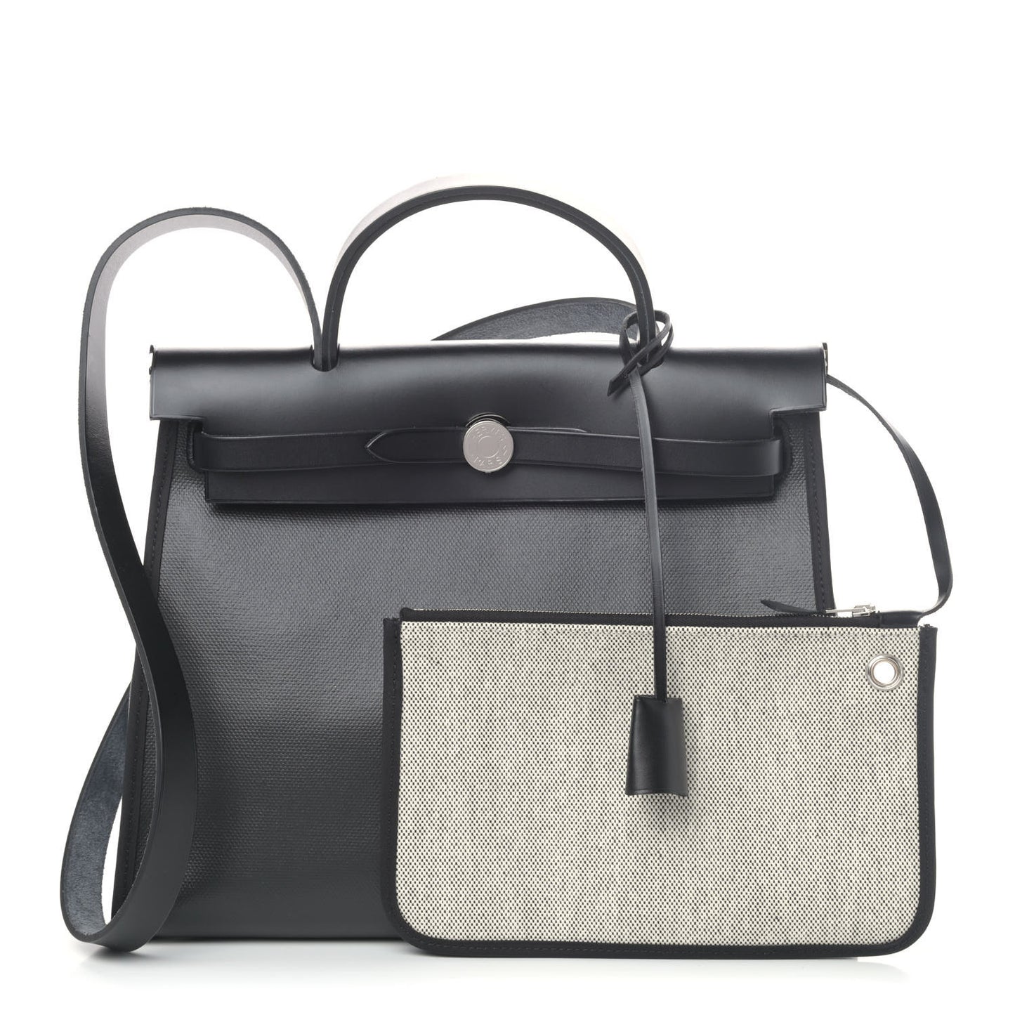 Toile H Berline Vache Hunter Herbag Zip PM 31 Black Ecru