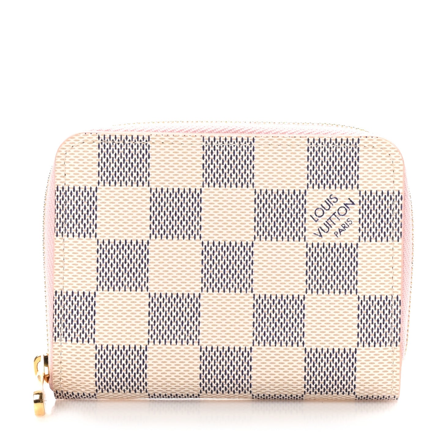 Damier Azur Zippy Coin Purse Rose Ballerine