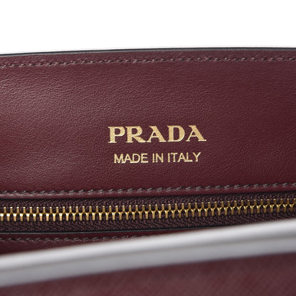 Prada Saffiano City Calf Small Esplanade Tote Granato Marmo 8 of 9
