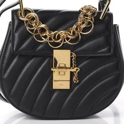 Chloe Calfskin Quilted Mini Drew Bijou Shoulder Bag Black 6 of 8
