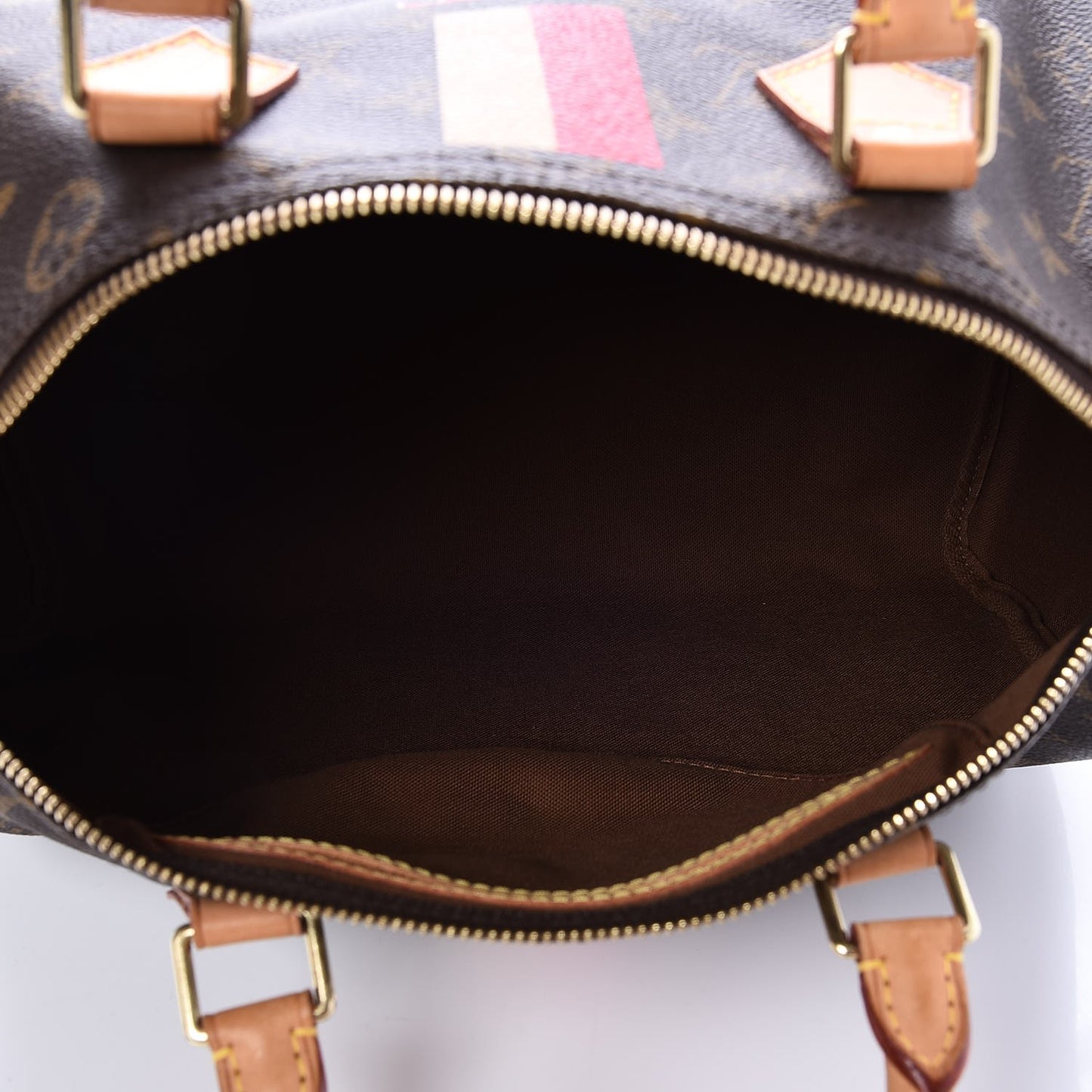 Monogram My LV Heritage Speedy 30 White Fuchsia