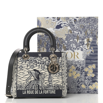 Christian Dior Embroidered La Roue La Fortune Tarot Medium Lady Dior Blue 11 of 11