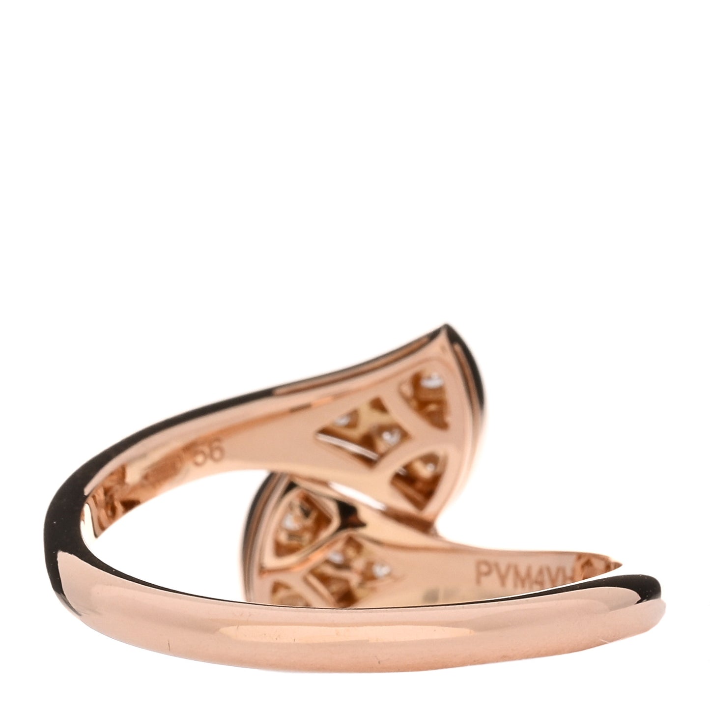 18K Rose Gold Diamond Divas' Dream Ring 56 7.5