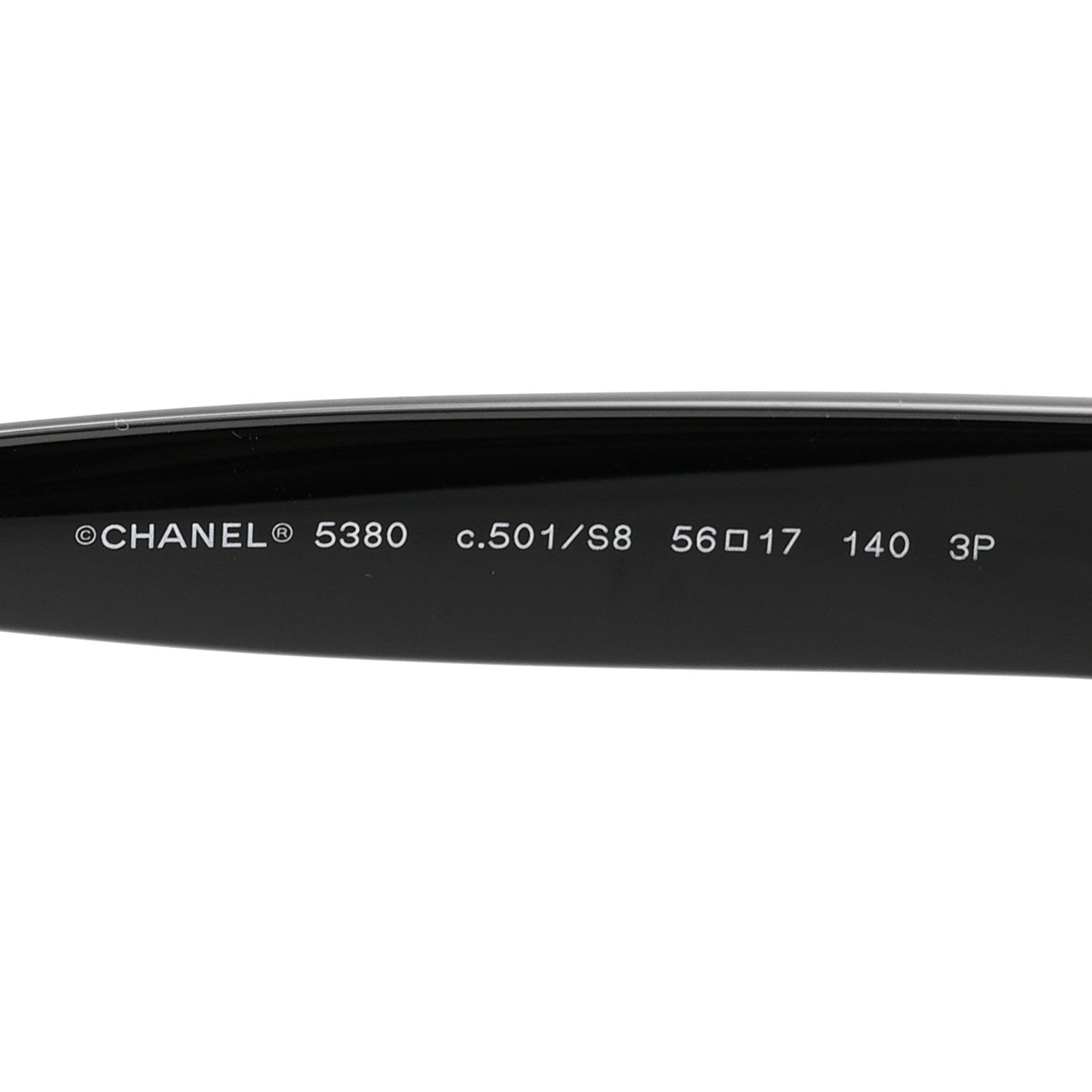 Chanel Acetate Polarized Square CC Sunglasses 5380 Black 5 of 8