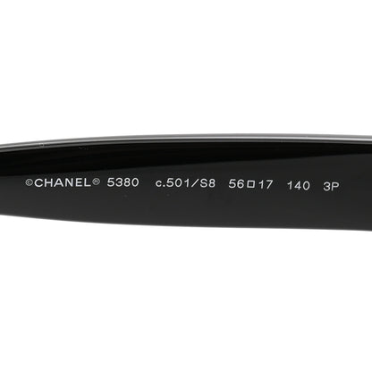 Chanel Acetate Polarized Square CC Sunglasses 5380 Black 5 of 8