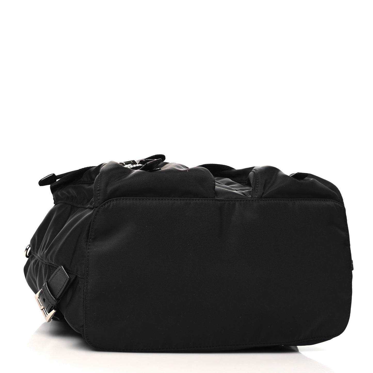 Tessuto Nylon Saffiano Medium Backpack Black