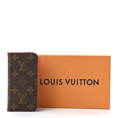 Louis Vuitton Monogram iPhone X Folio Case Rose Pop 8 of 8