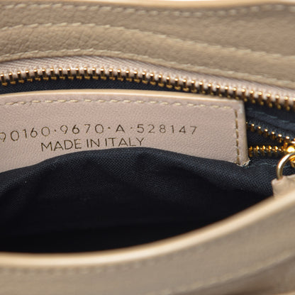 Balenciaga Chevre Gold Metallic Edge Hardware Mini City Beige Oryx 7 of 10