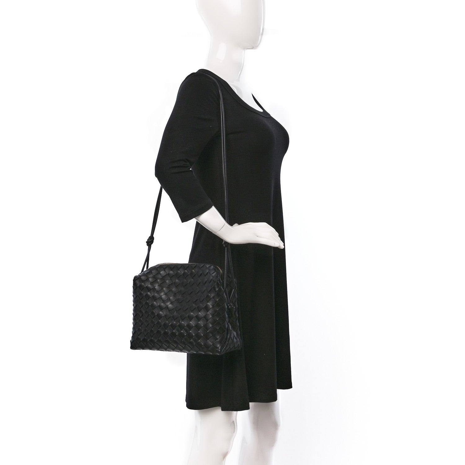 Bottega Veneta Nappa Intrecciato Small Loop Camera Bag Black 2 of 8