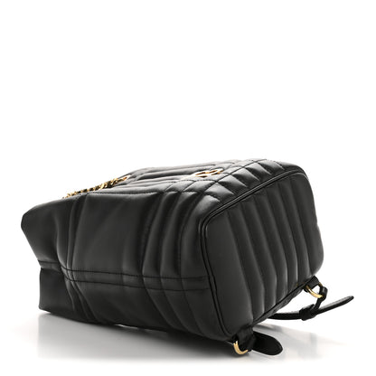 Burberry Lambskin Quilted Mini Lola Backpack Black 4 of 16