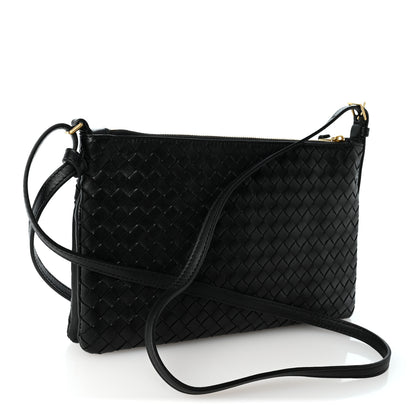 Bottega Veneta Nappa Intrecciato Medium Piccolo Pouch  Black 2 of 8