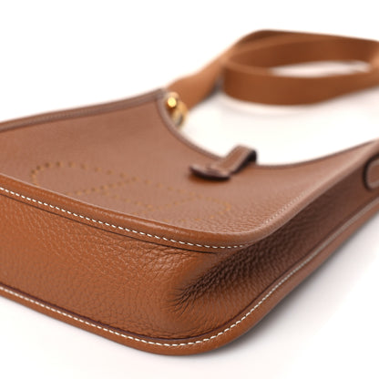 Hermes Taurillon Clemence Evelyne TPM Gold 9 of 10