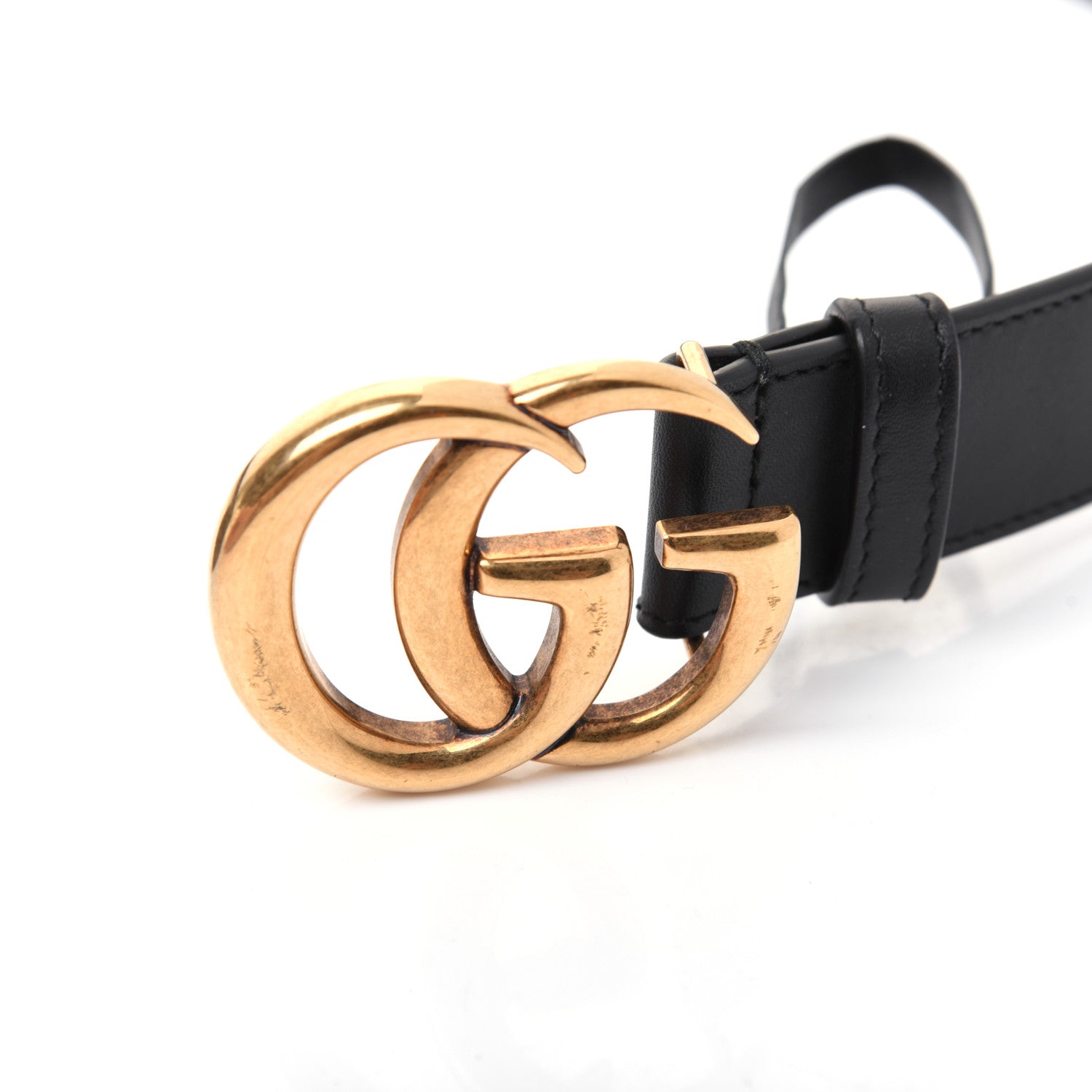Gucci Calfskin Double G 30mm Belt 85 34 Black 7 of 8