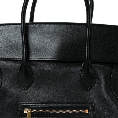 Celine Supple Shiny Lambskin Medium Smiling New Luggage Black 8 of 11