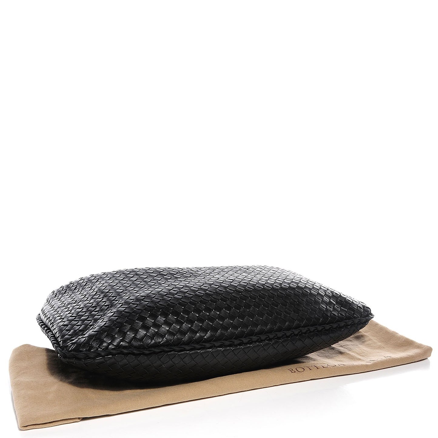 Nappa Intrecciato Large Veneta Hobo Nero Black