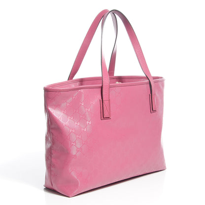 Gucci Imprime Monogram Medium Zippered Shopping Tote Vintage Rose 3 of 9