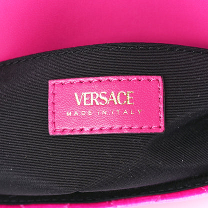 Versace Velvet Quilted Medusa Chain Crossbody Pink 6 of 12
