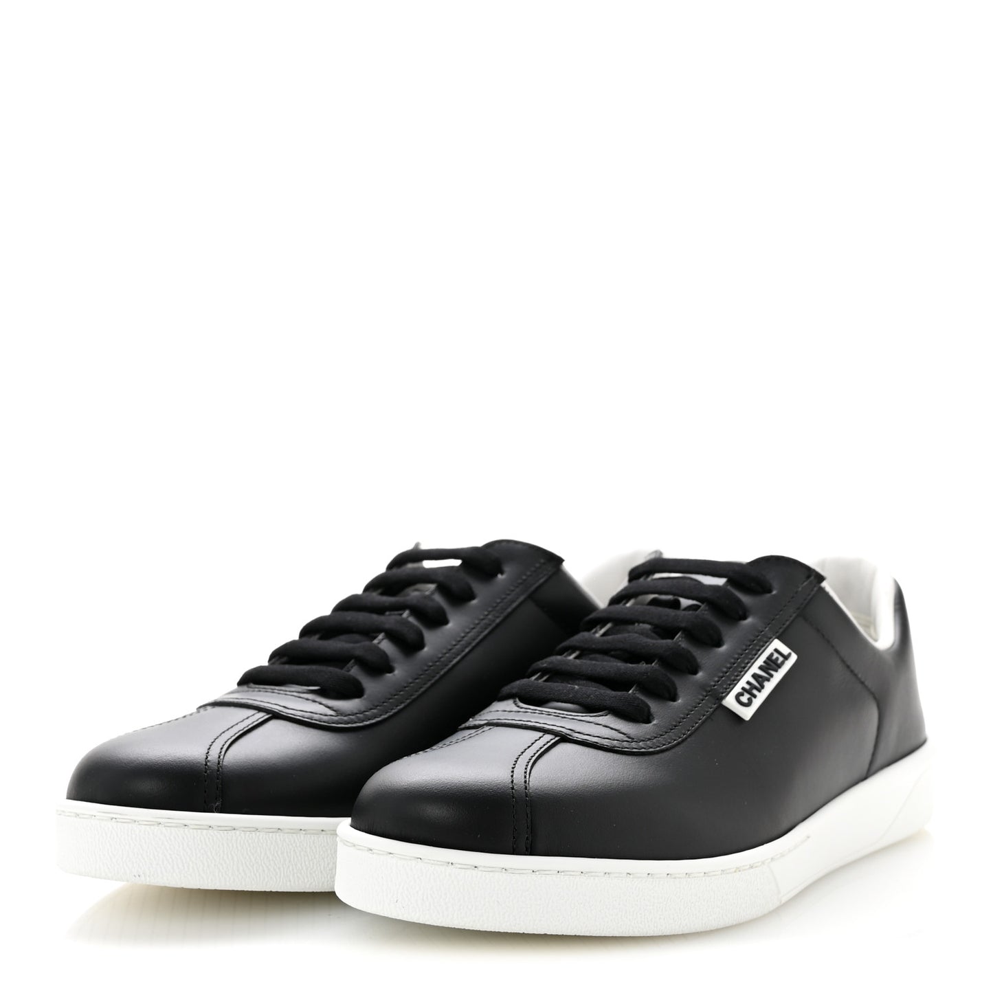 Calfskin CC Uniform Womens Sneakers 40 Black
