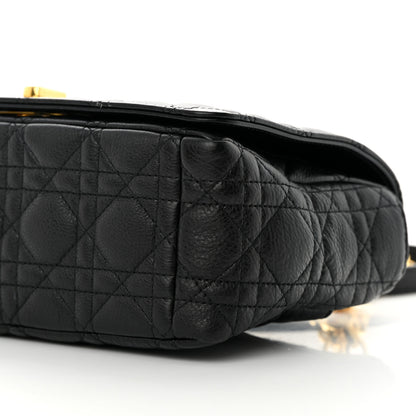 Christian Dior Calfskin Cannage Medium Caro Bag Black 10 of 12