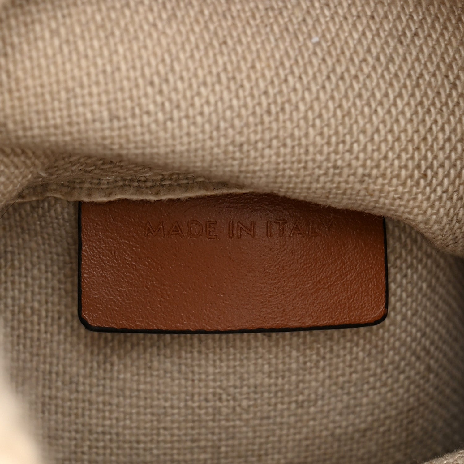 Celine Plein Soleil Textile Calfskin Teen Drawstring Bag Cream 7 of 12