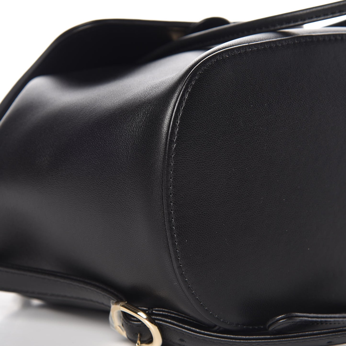 Lambskin CC Drawstring Backpack Black