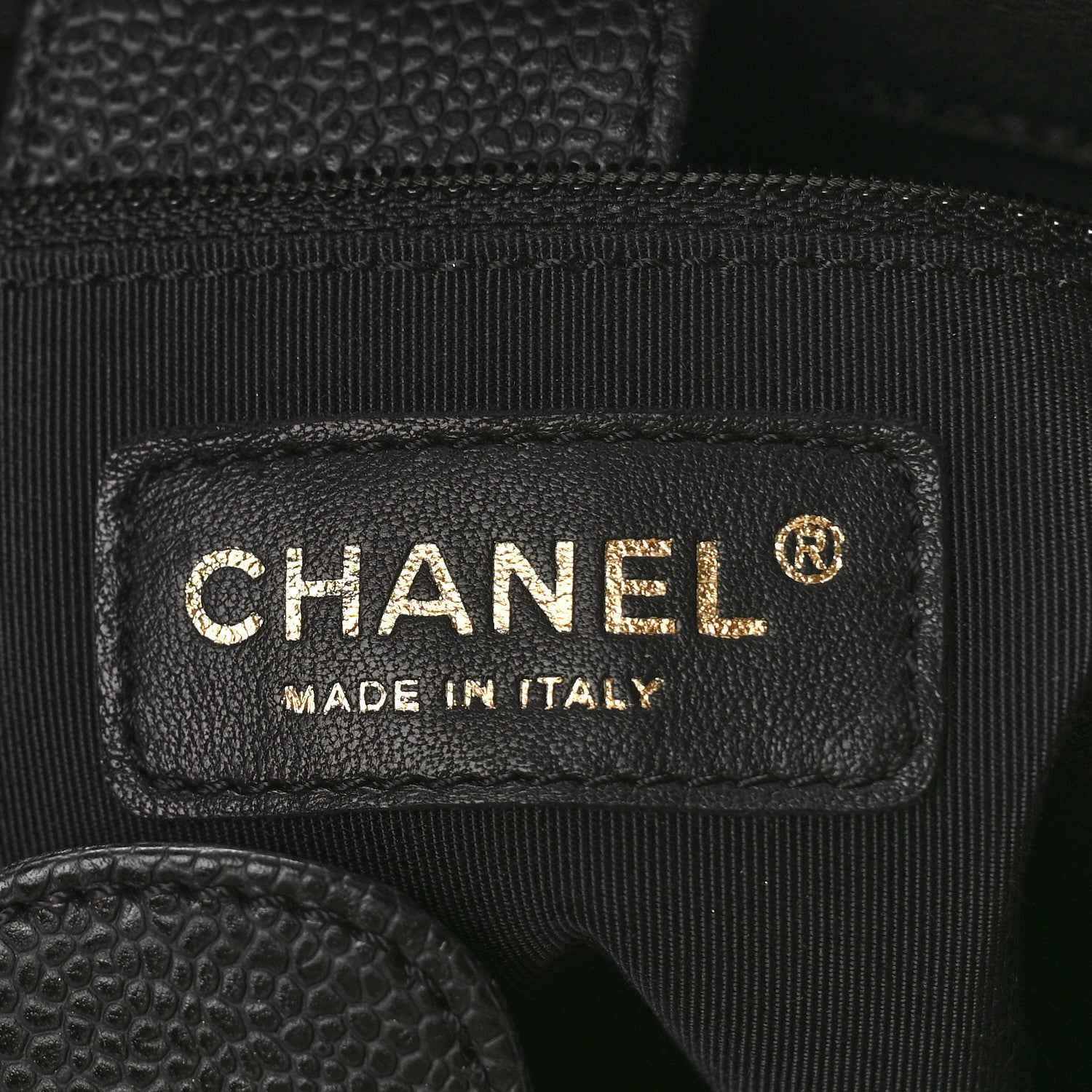 Chanel Caviar Quilted Petit Shopping Tote PST Black 6 of 9