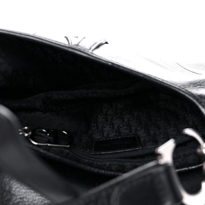Christian Dior Calfskin Saddle Bag Black 5 of 12