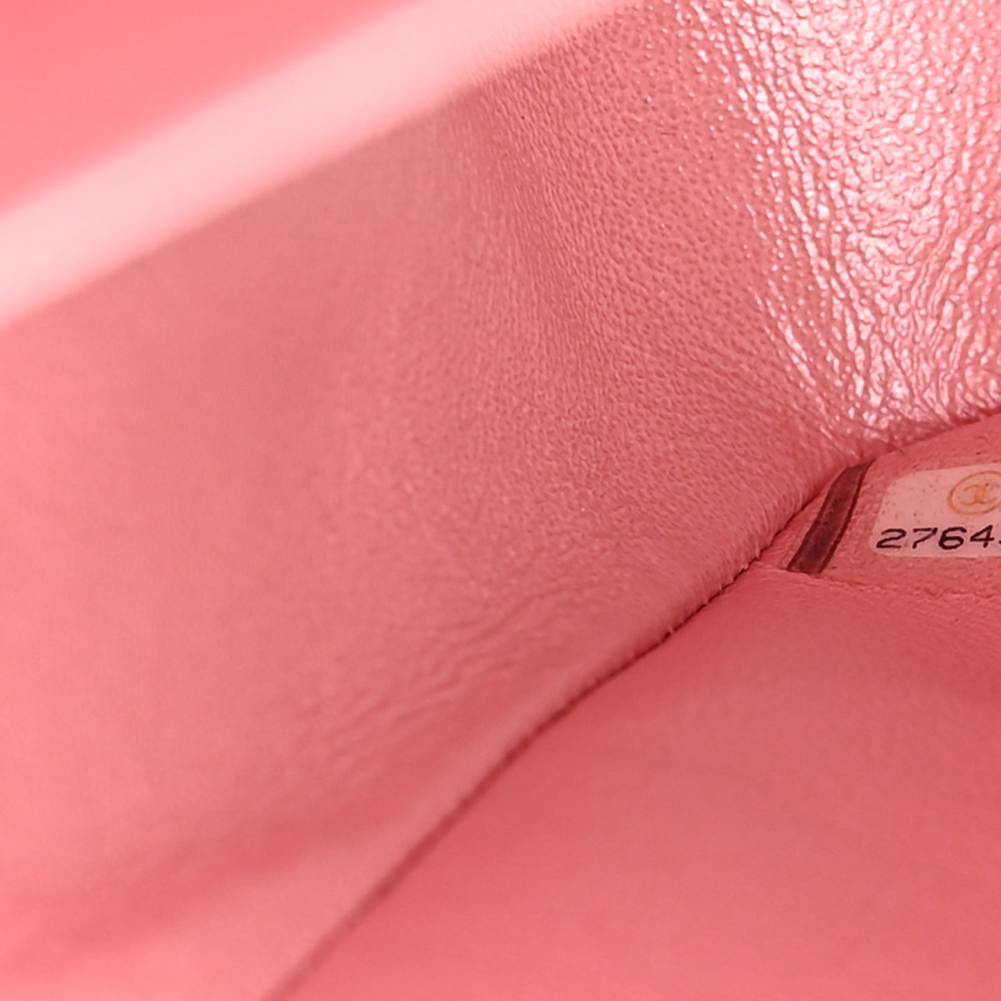 Iridescent Caviar Quilted Medium Double Flap Rose Pink