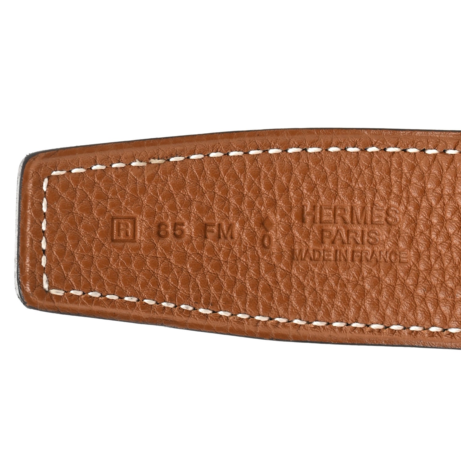 Hermes Box Togo 32mm H Belt 85 Black Gold 3 of 5