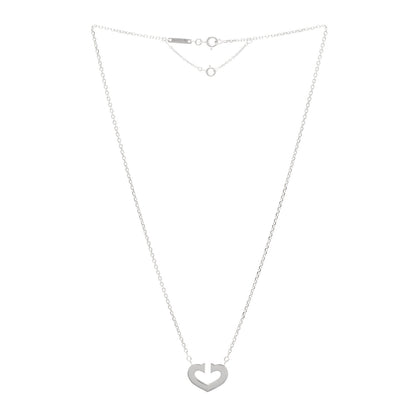 Cartier 18K White Gold Medium Hearts and Symbols Necklace 3 of 4