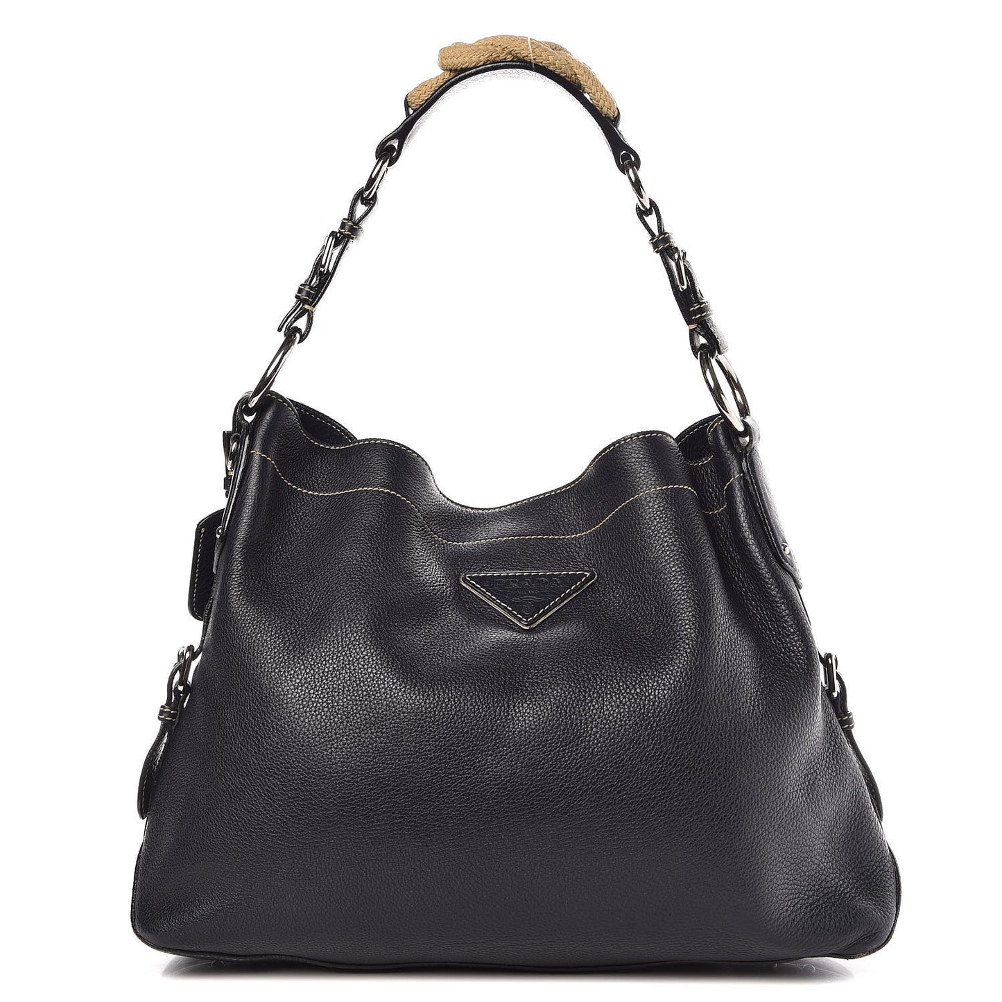 Vitello Daino Rope Hobo Black