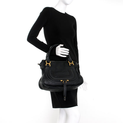 Chloe Calfskin Medium Marcie Satchel Black 3 of 8