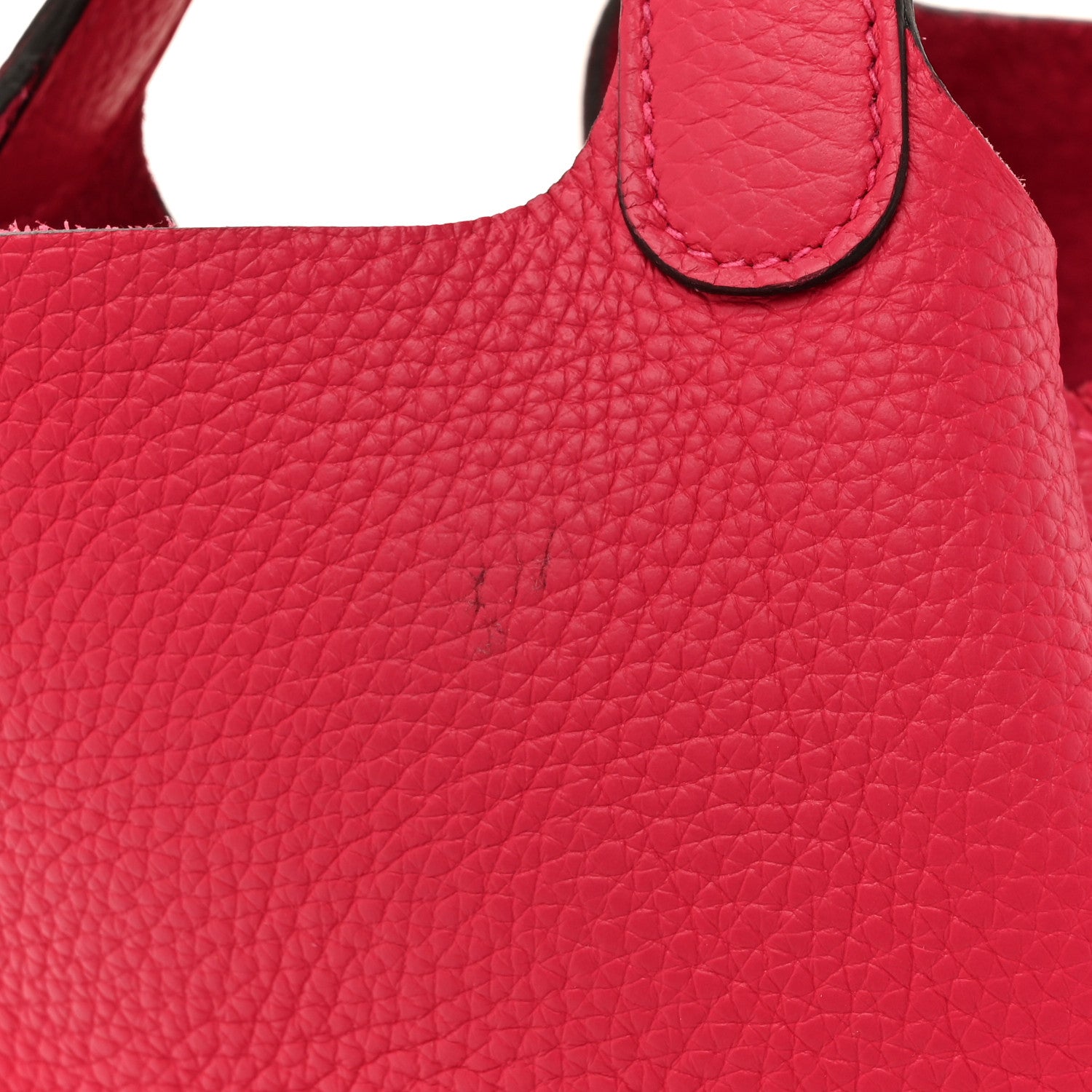 Hermes Taurillon Clemence Monochrome Picotin Lock 18 PM Rose Mexico Rose Mexico 11 of 13