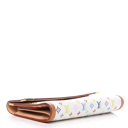 Louis Vuitton Monogram Multicolor Porte Tresor International Wallet White 3 of 11