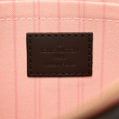 Louis Vuitton Damier Ebene Neverfull MM GM Pochette Rose Ballerine 6 of 7