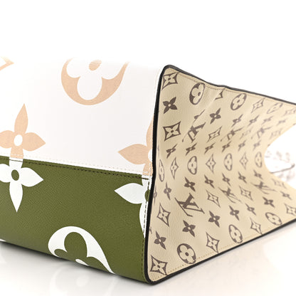 Louis Vuitton Monogram Giant Onthego GM Kaki Beige 9 of 9