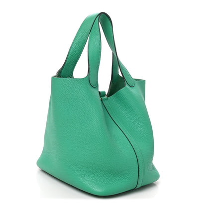 Hermes Taurillon Clemence Picotin Lock 22 MM Menthe 3 of 10