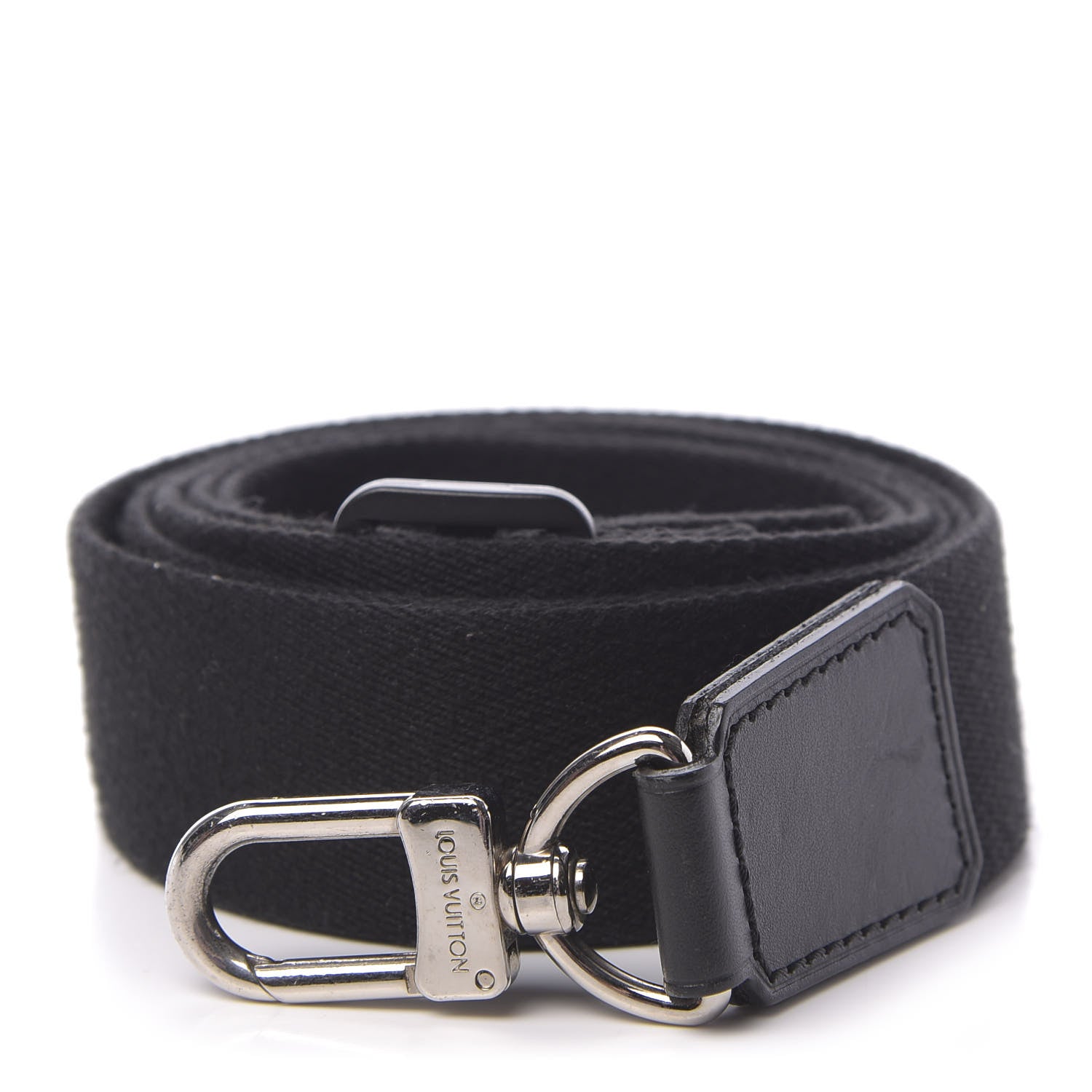 Louis Vuitton Canvas Adjustable Shoulder Strap Black 1 of 3