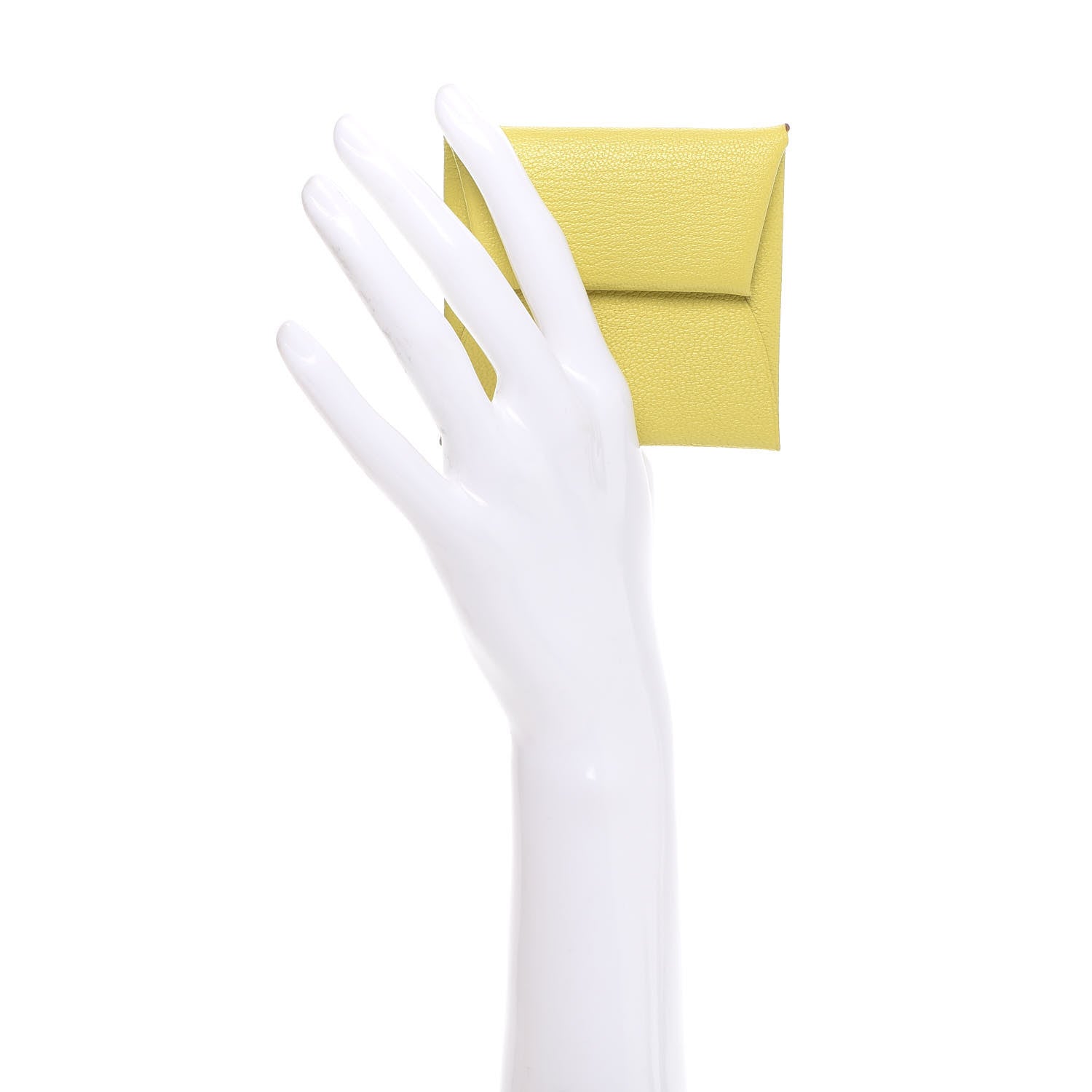 Hermes Chevre Mysore Bastia Coin Purse Lime 2 of 6