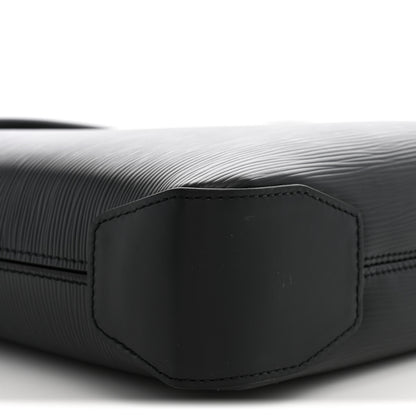 Louis Vuitton Epi Oliver Briefcase Black 8 of 9