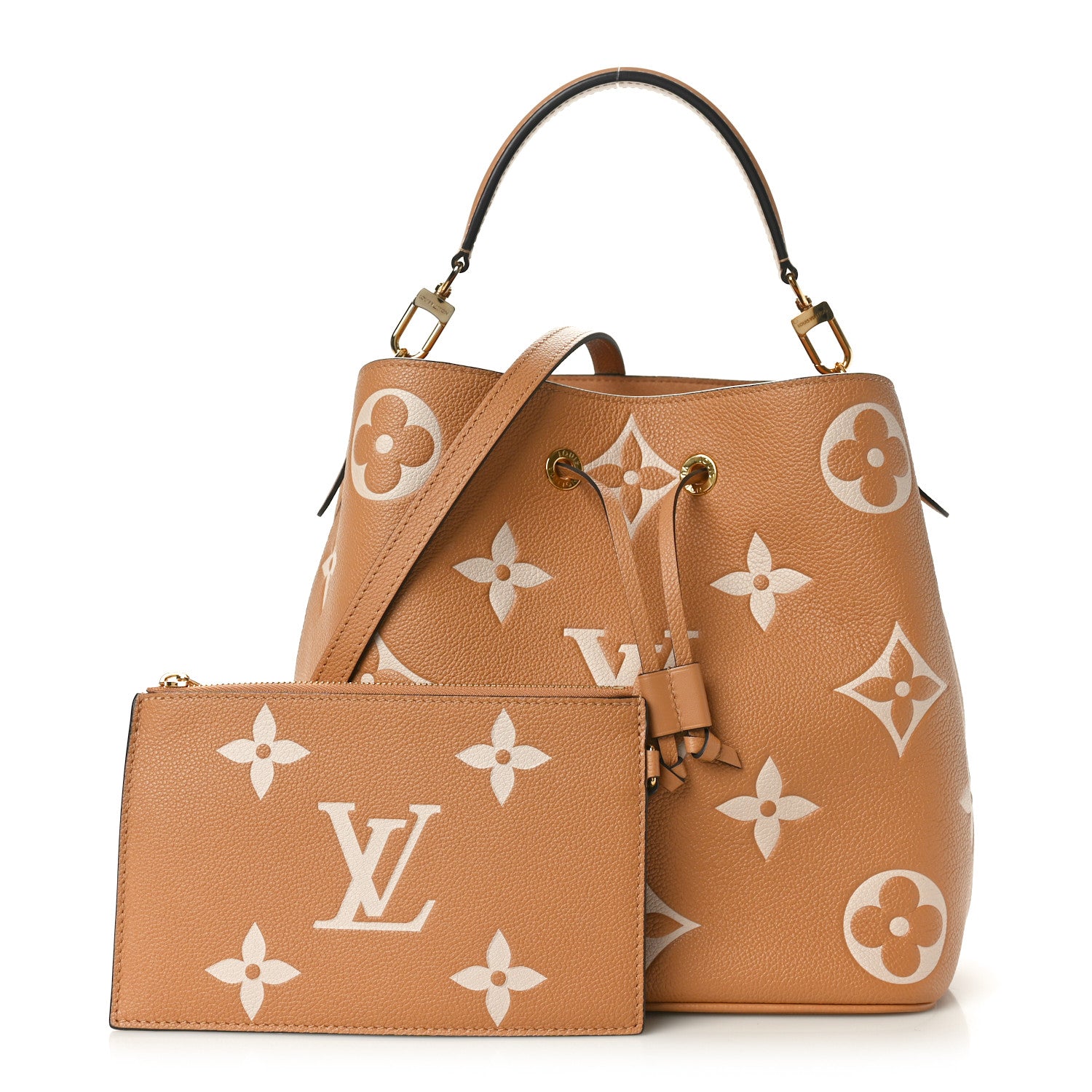 Louis Vuitton Empreinte Monogram Giant Neonoe MM Arizona Beige 3 of 10