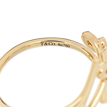 Tiffany 18K Yellow Gold Paloma's Graffiti Love Ring 57 8 4 of 5