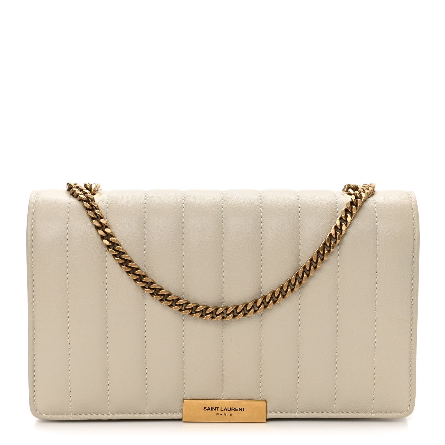 Lambskin Matelasse Amalia Chain Shoulder Bag Creama Soft