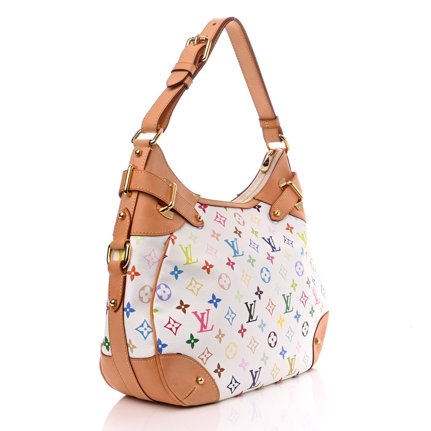 Louis Vuitton Monogram Multicolor Greta White 3 of 12