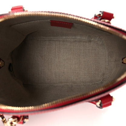 Gucci Dollar Calfskin Small GG Charm Dome Bag Red 5 of 9