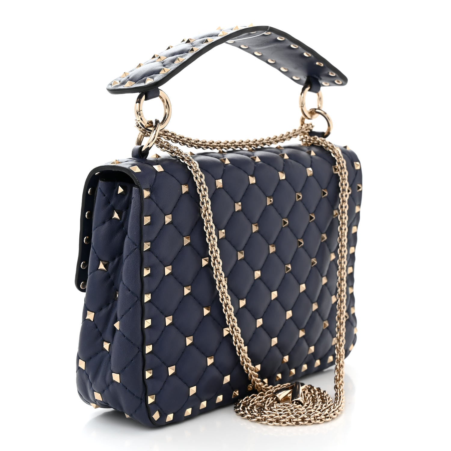 Valentino Garavani Nappa Medium Rockstud Spike Shoulder Bag Angel 3 of 9