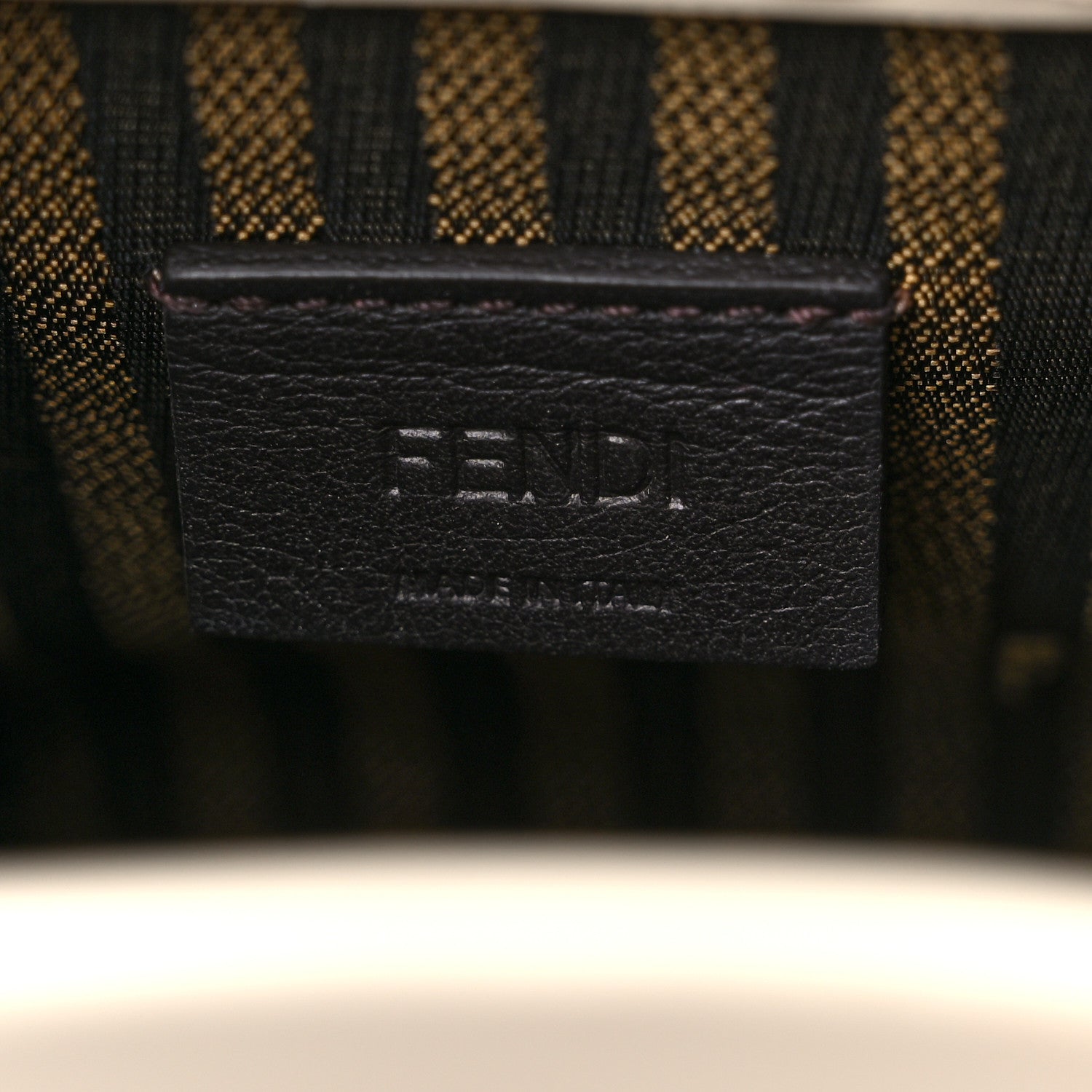 Fendi Vitello King Plexiglass Logo Embossed Mini Fendi Sunshine Shopper Tote White Ice 6 of 9